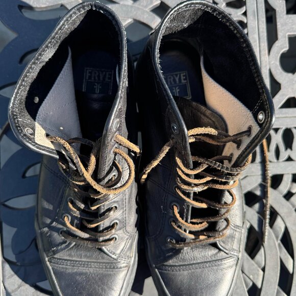 Frye Gates High Lace Leather Sneakers – Men’s Size 12 - Picture 2 of 5